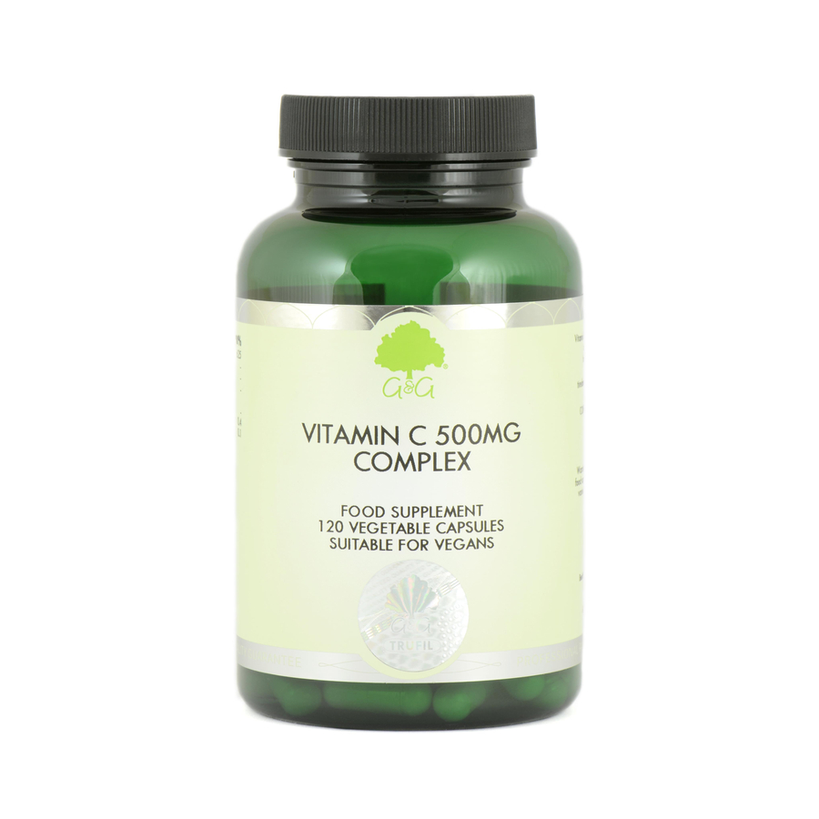 C-vitamin 500mg csipkebogyóval és acerolával 120 kapszula – G&G