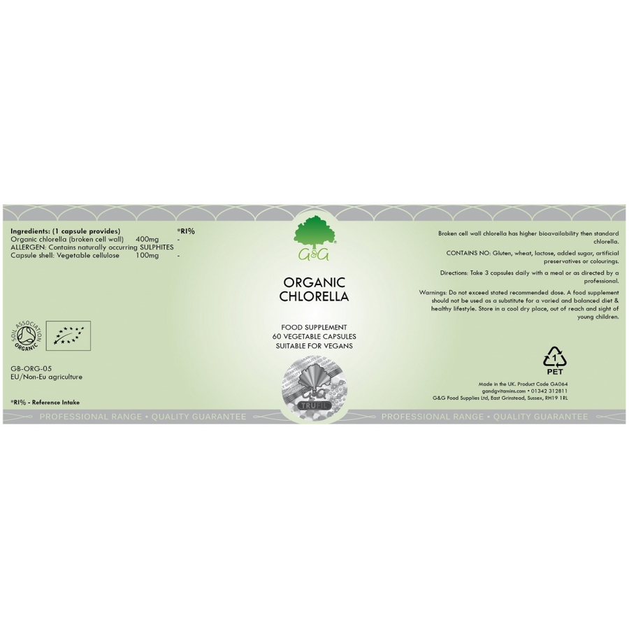 Chlorella Alga (törött Sejtfalú és Organikus) 60 Kapszula - G&G