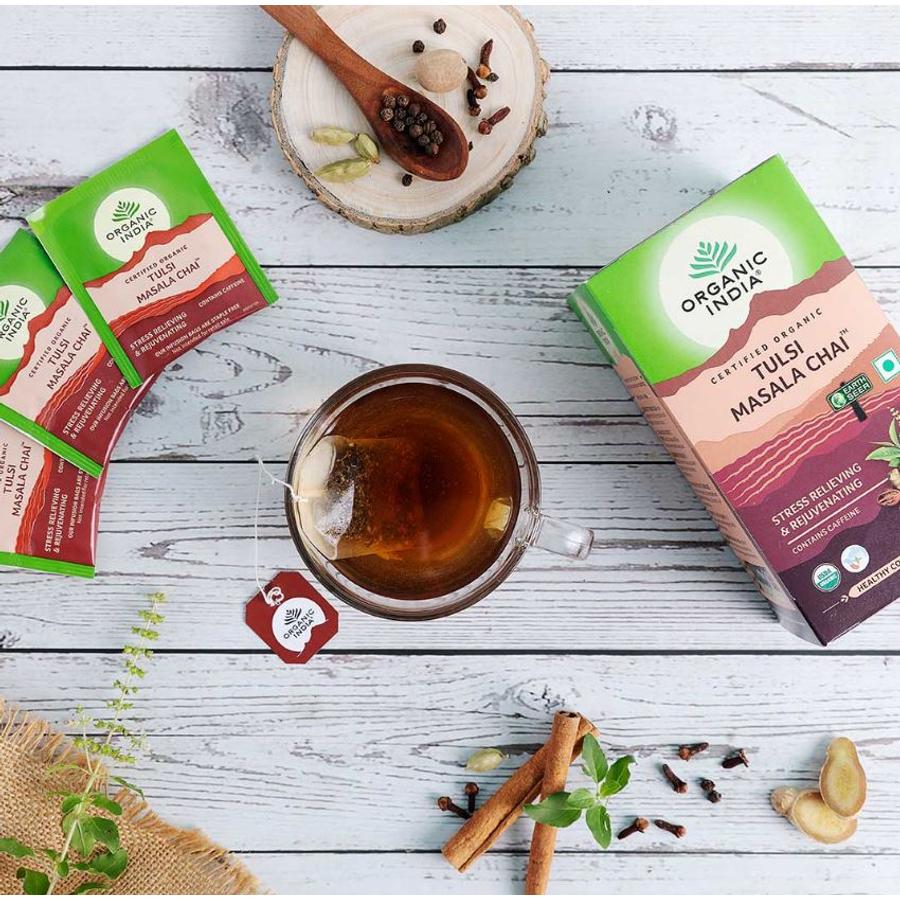 Bio Tulsi Tea - Chai Masala - Filteres - Organic India