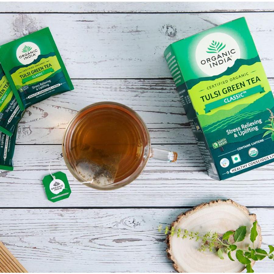 Bio Tulsi Tea - Zöld Tea - Filteres - Organic India