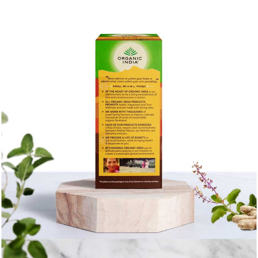 Bio Tulsi Tea - Kurkuma-Gyömbér - Filteres - Organic India