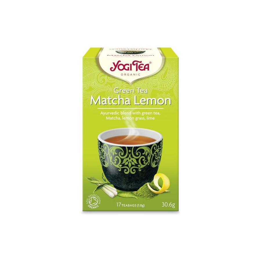 Zöld bio tea matchával és citrommal - Yogi Tea